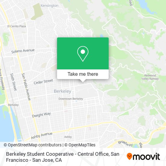 Berkeley Student Cooperative - Central Office map