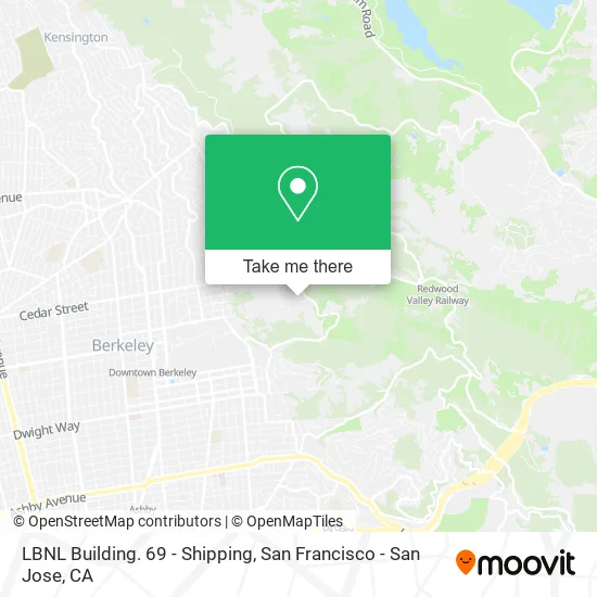 Mapa de LBNL Building. 69 - Shipping