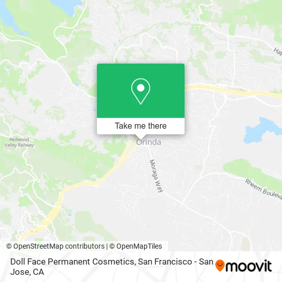 Doll Face Permanent Cosmetics map