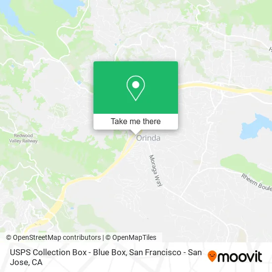 USPS Collection Box - Blue Box map
