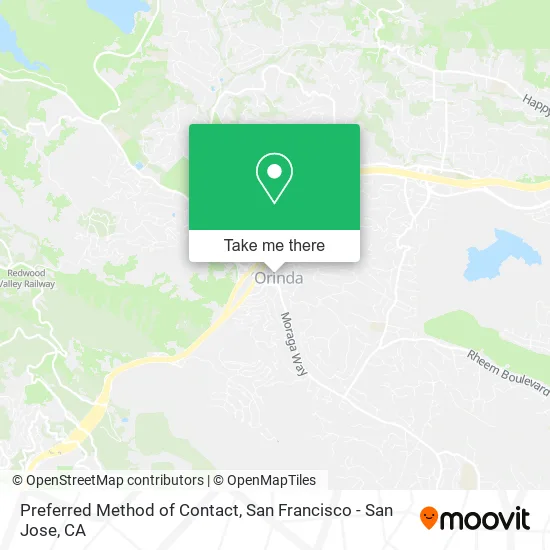 Mapa de Preferred Method of Contact