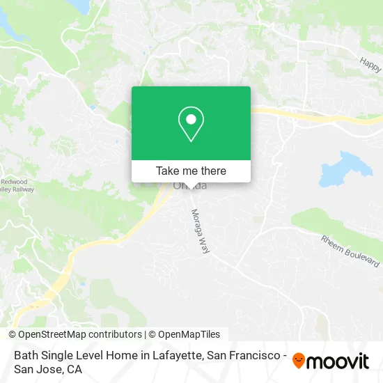 Mapa de Bath Single Level Home in Lafayette