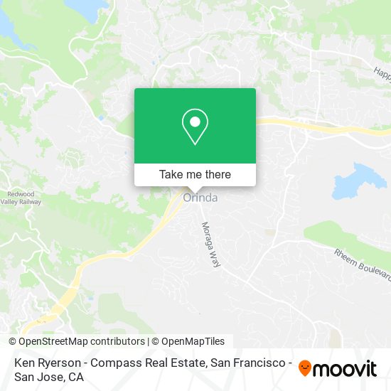 Ken Ryerson - Compass Real Estate map