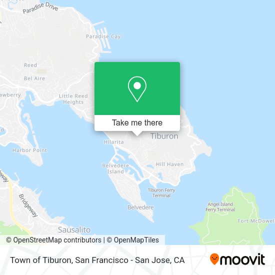 Mapa de Town of Tiburon