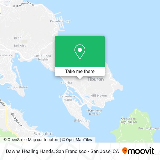 Dawns Healing Hands map