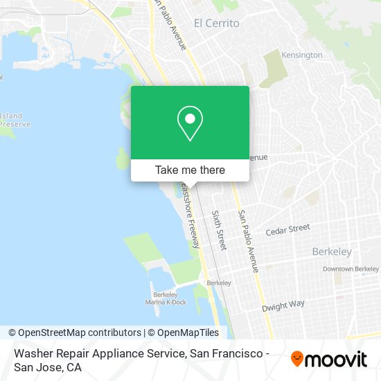 Washer Repair Appliance Service map