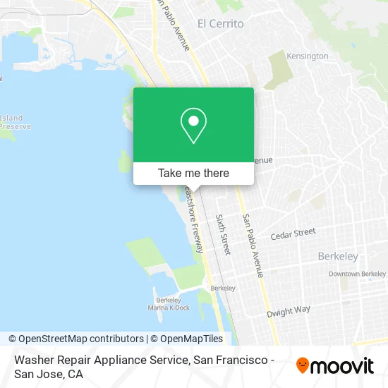 Mapa de Washer Repair Appliance Service