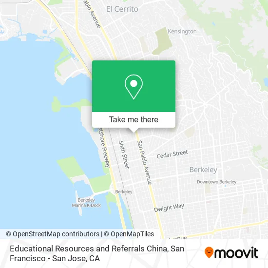Mapa de Educational Resources and Referrals China