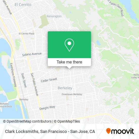 Clark Locksmiths map
