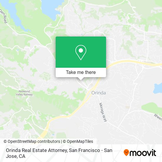 Orinda Real Estate Attorney map