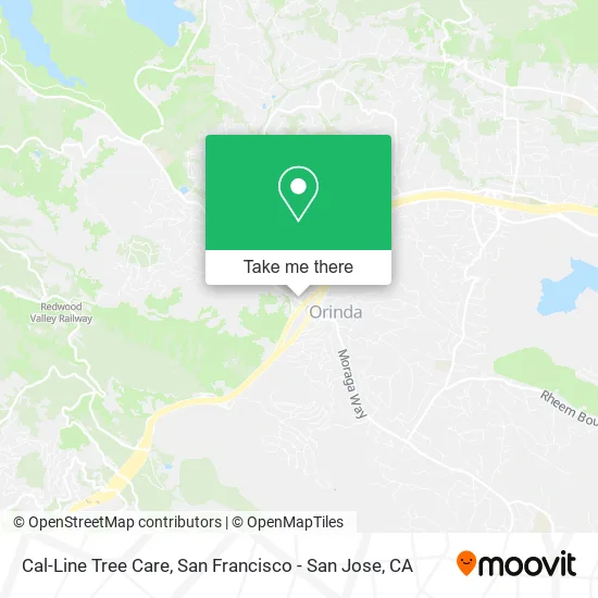Cal-Line Tree Care map