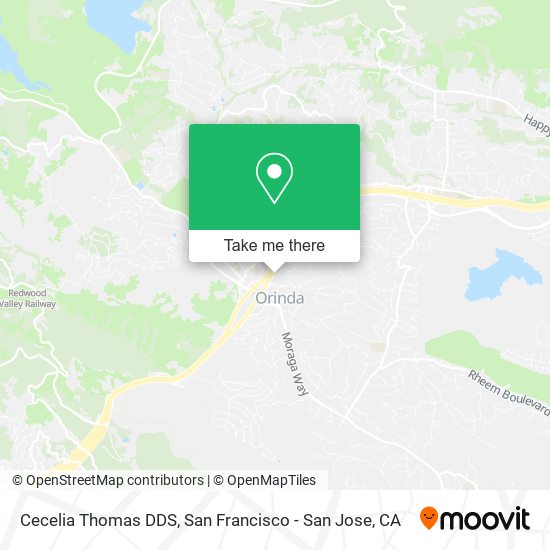 Cecelia Thomas DDS map