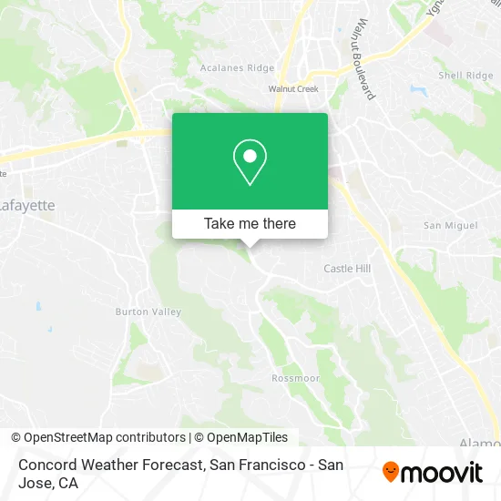 Concord Weather Forecast map