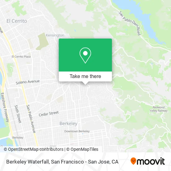 Mapa de Berkeley Waterfall