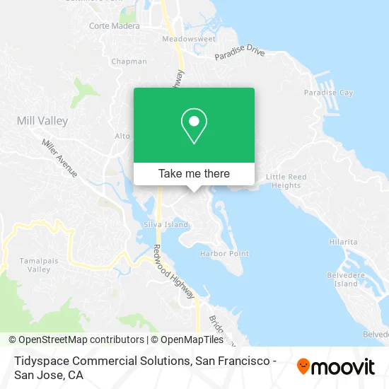 Mapa de Tidyspace Commercial Solutions