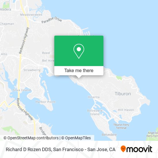 Richard D Rozen DDS map