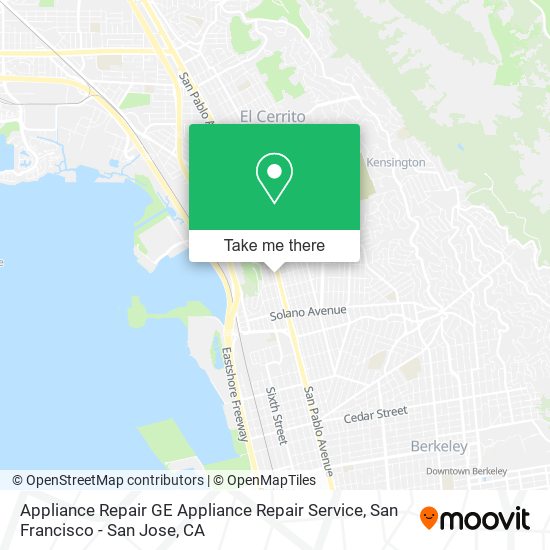 Appliance Repair GE Appliance Repair Service map