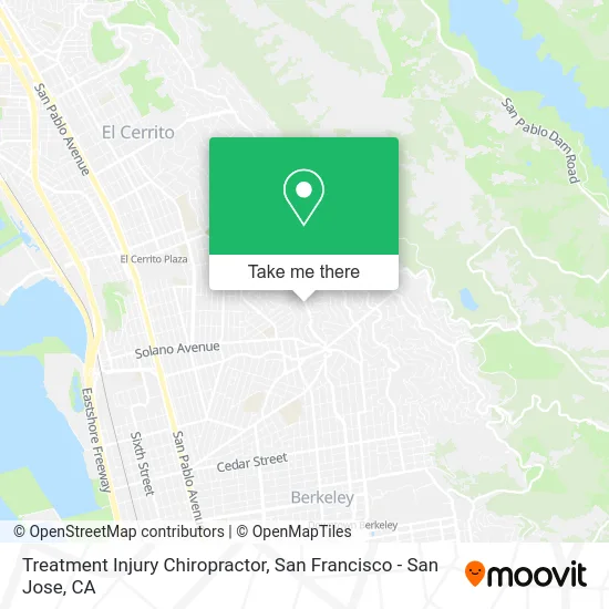 Treatment Injury Chiropractor map