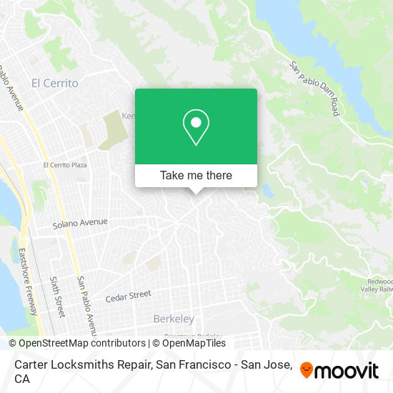 Carter Locksmiths Repair map