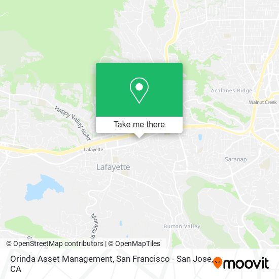Orinda Asset Management map