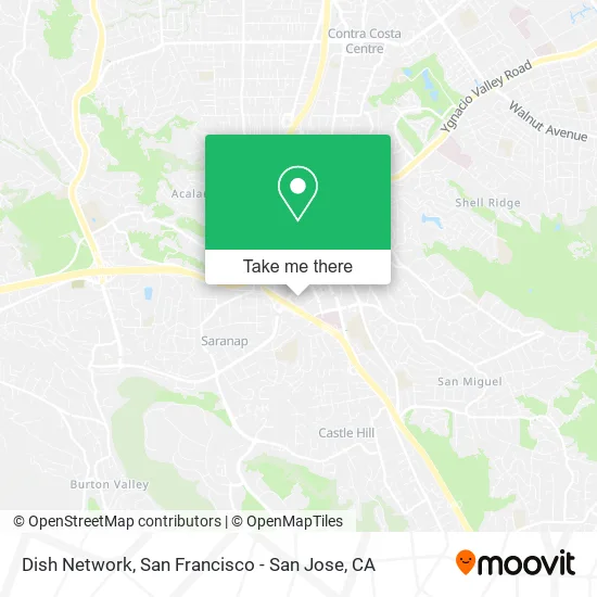 Mapa de Dish Network