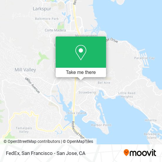 FedEx map