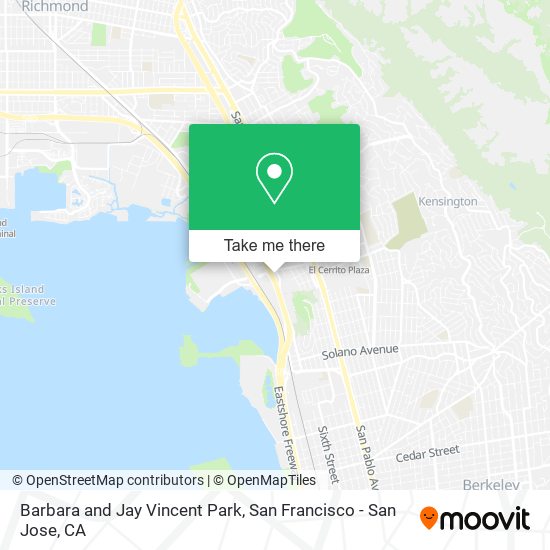 Barbara and Jay Vincent Park map