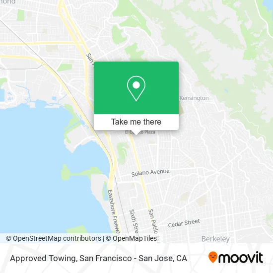 Approved Towing map