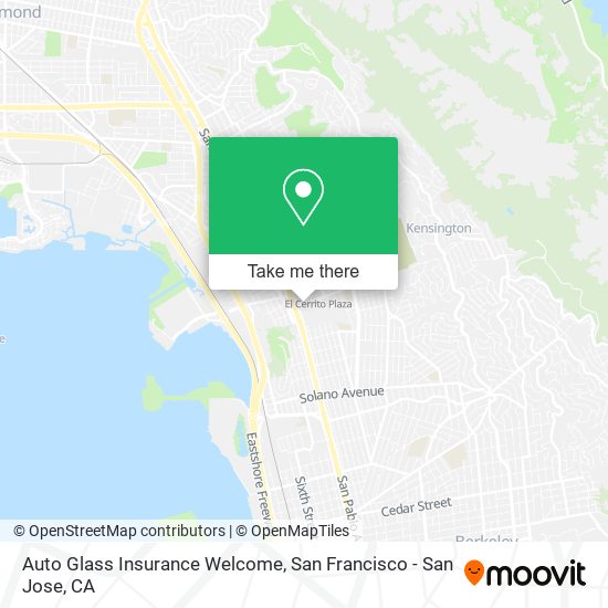 Auto Glass Insurance Welcome map