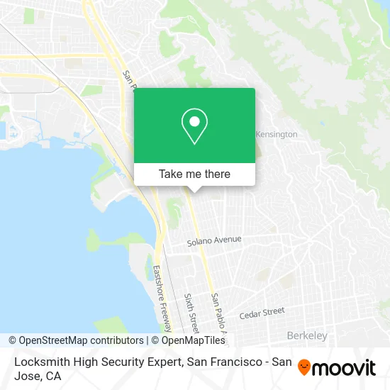 Locksmith High Security Expert map