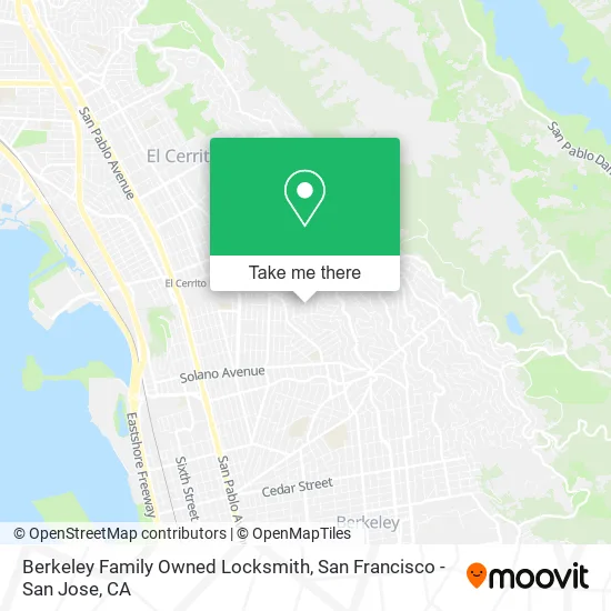 Mapa de Berkeley Family Owned Locksmith
