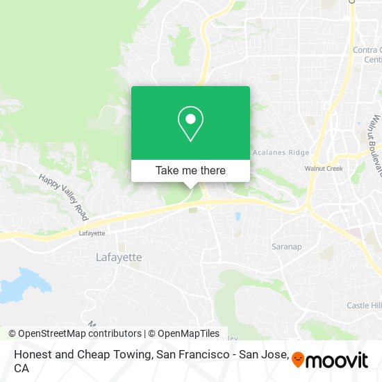 Honest and Cheap Towing map