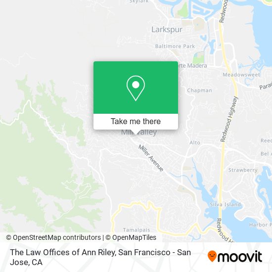 Mapa de The Law Offices of Ann Riley