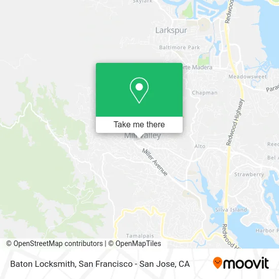 Baton Locksmith map