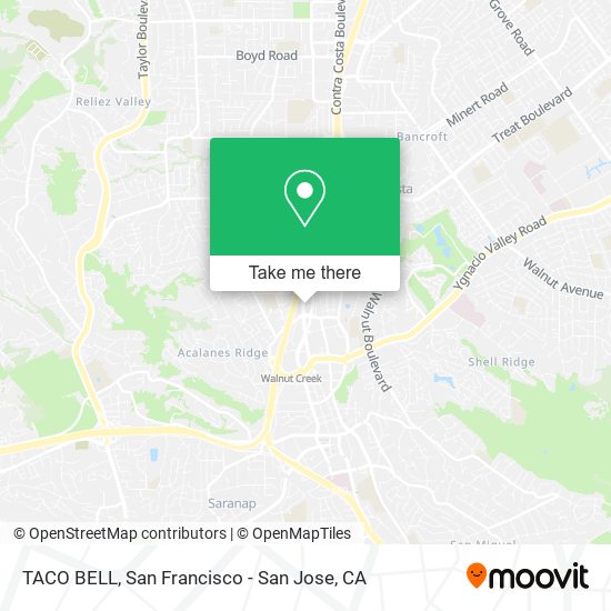 Mapa de TACO BELL