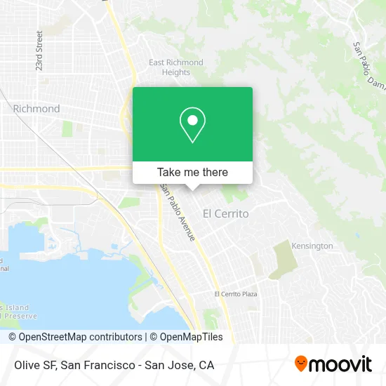 Olive SF map
