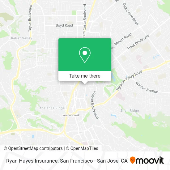 Ryan Hayes Insurance map