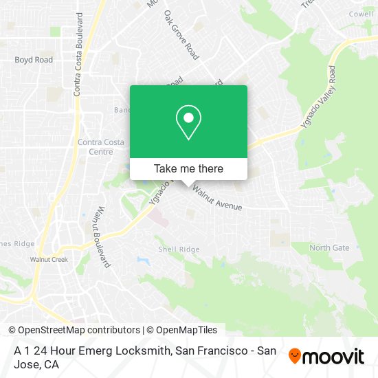 A 1 24 Hour Emerg Locksmith map