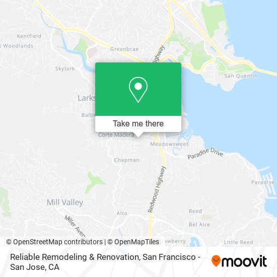 Mapa de Reliable Remodeling & Renovation