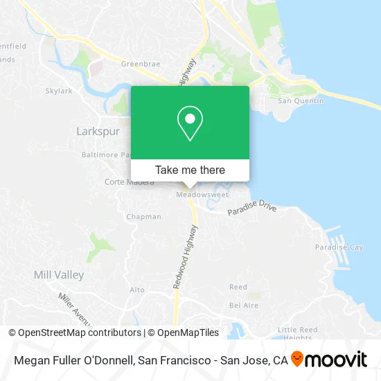 Mapa de Megan Fuller O'Donnell
