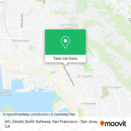 Mapa de Afc Zenshi Sushi Safeway