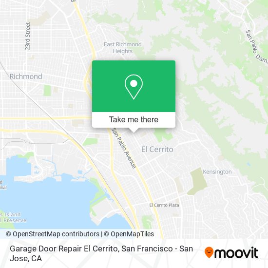 Garage Door Repair El Cerrito map