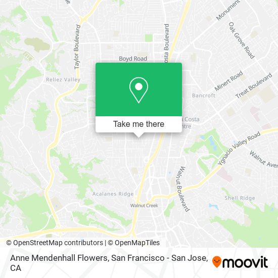 Anne Mendenhall Flowers map