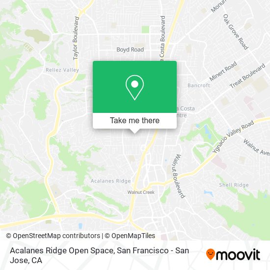 Mapa de Acalanes Ridge Open Space