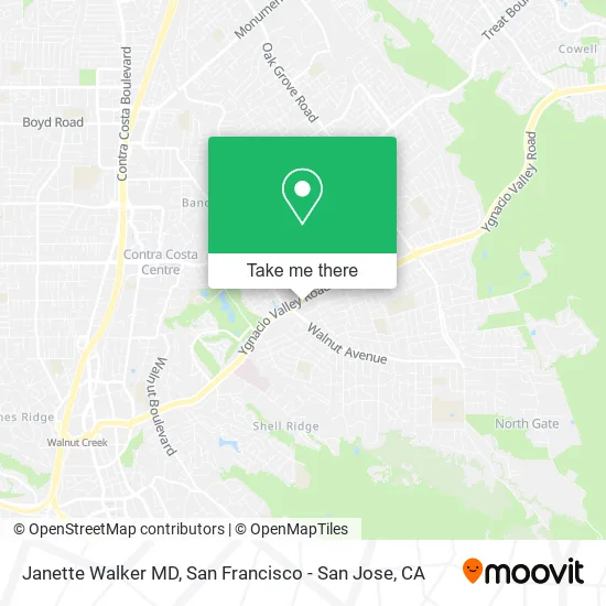 Mapa de Janette Walker MD
