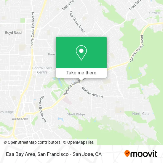 Mapa de Eaa Bay Area