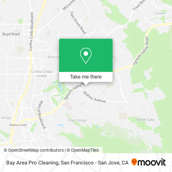 Mapa de Bay Area Pro Cleaning