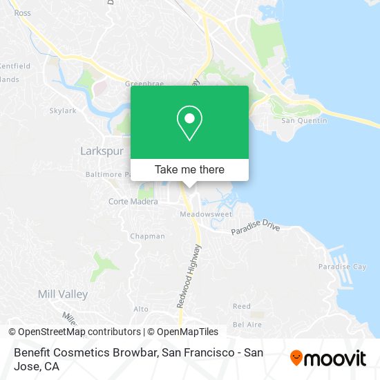 Mapa de Benefit Cosmetics Browbar