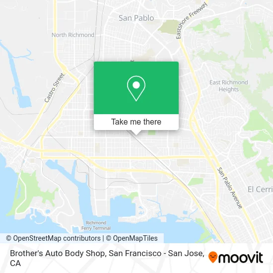 Brother's Auto Body Shop map