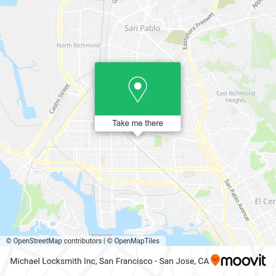 Michael Locksmith Inc map